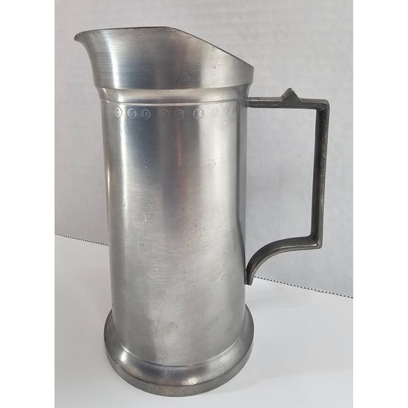 Vintage KDBR 1/2 Liter Pewter Pitcher Tankard Beer Stein German Angel Marked - Picture 1 of 6